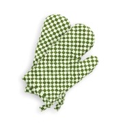 Bonnie and Neil | Oven Mitts | Tiny Checkers Leaf
